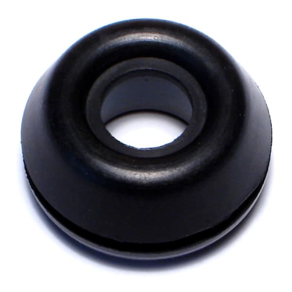 Midwest Fastener 1/2" x 1-1/32" x 7/8" Black Rubber Grommets 10PK 64367 - main
